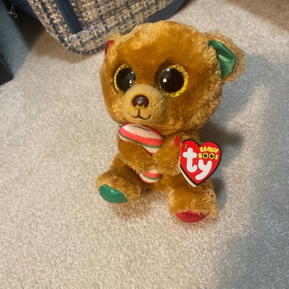 Candy Cane Bear Stuffed Animal - Picture 1 of 2